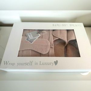 NEW Barefoot Dreams CozyChic Ultra Lite Luxury Spa Set, Large L, Pale Pink NWT